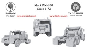 Mack DM-800 traktor druk 3d 1/72