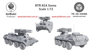 BTR-82A SOSNA druk 3d 1/72  