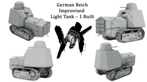 German Reich Improvised  Light Tank – 1 Built