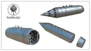 Wyrzutnia  rakiet B8M-1 4 sztuki  1/35 