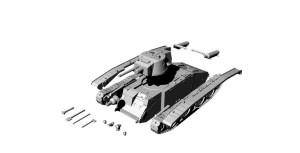 Polski czołg  10TP  1939 3d druk 1/72